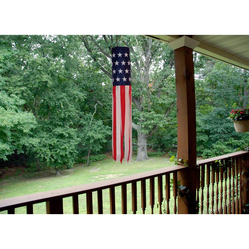 In the Breeze Stars and Stripes Printd Star Windsock, 6"