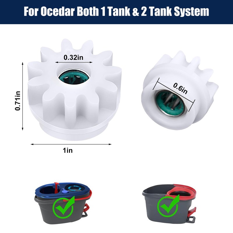 3 Pack spin mop Bucket Clutch, Replacement Bearing for O-Cedar/Vilida,