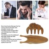 Sandalwood Nose Guasha Massage Tool Five Tooth Scalp Meridians Scraping