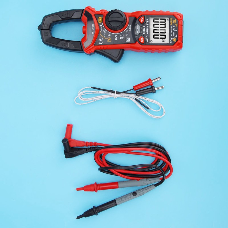 HT206 AC/DC Mini Digital Clamp Meter For Measuring Voltage AC