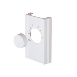 ARYEIELLSOW 1 Pack White Double Pole Line Volt Thermostat Cover with Line Volt Knob for Old Style D22 - HVAC