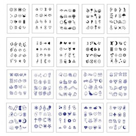 1 Sheet of 20 Types Mini Tattoo Stickers Tattoo Valve Sensual Stickers / 20종 미니 타투 스티커 1매 문신 판막이 감성 스티커