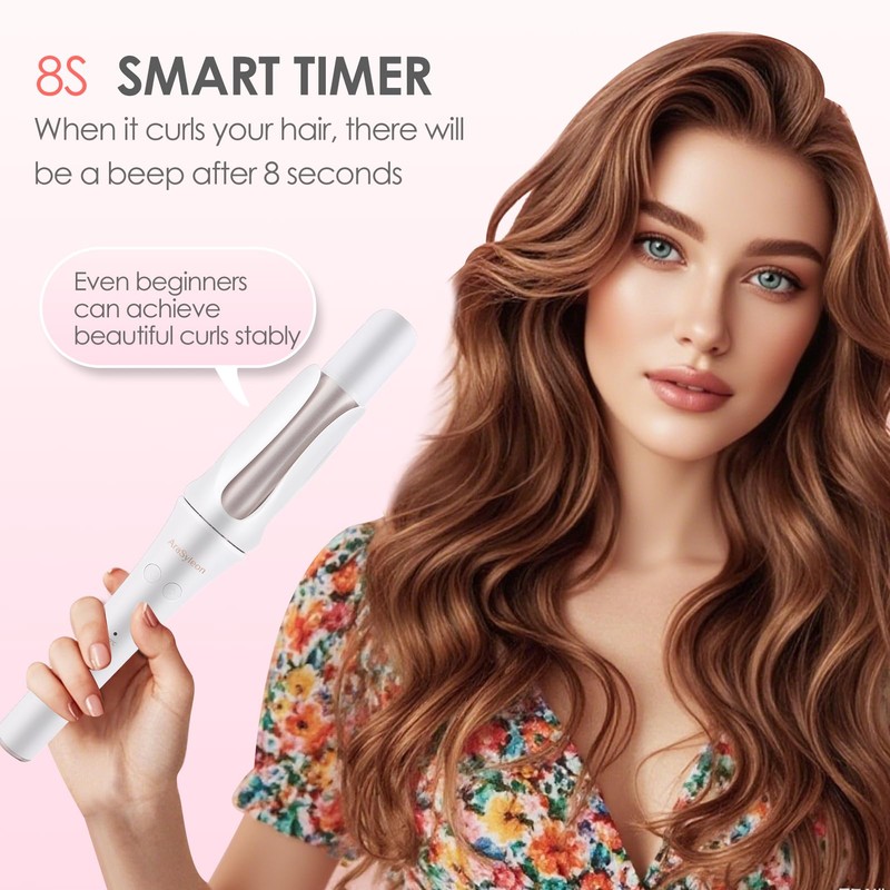 AraSyleon Auto Hair Curler, Automatic Curling Iron with 4 Temperature