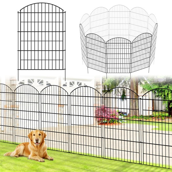 Thealyn Metal Garden Fence 40 inch H x 28 inch