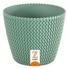 Zanvic Flowerpot splofy 2, Effect Knitted Fabric, 16 cm, Mint,