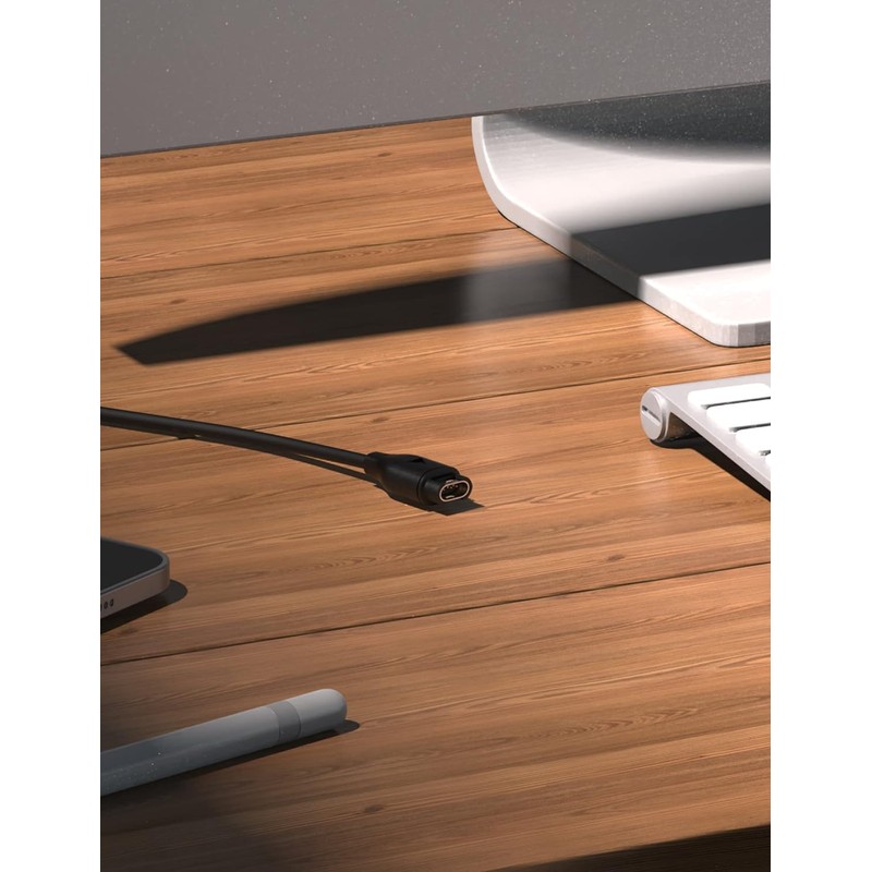 E ECSEM Charging Cable Compatible for Garmin Lily 2 Active