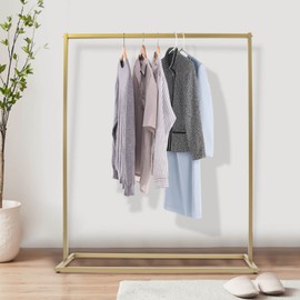 ILWorkTLs Clothing Rack for Clothing Display,Modern Clothes Rack,Heavy Duty Garment Rack for Bedroom Retail Boutique,Gold