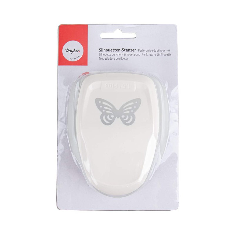 Rayher Hobby 69075000 Silhouette Punch, Butterfly, 4.6 x 3 cm,