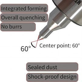 Lzcdelyxiao MT2 Live Center Medium Duty Long Nose 60° Triple Bearing Accuracy 0.000197" Morse Taper 2MT Lathe CNC Tool for Lathe Tailstock Machine