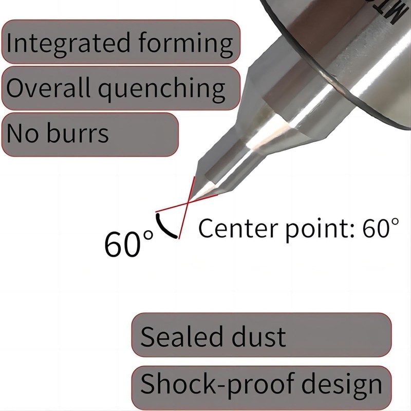 Lzcdelyxiao MT2 Live Center Medium Duty Long Nose 60° Triple