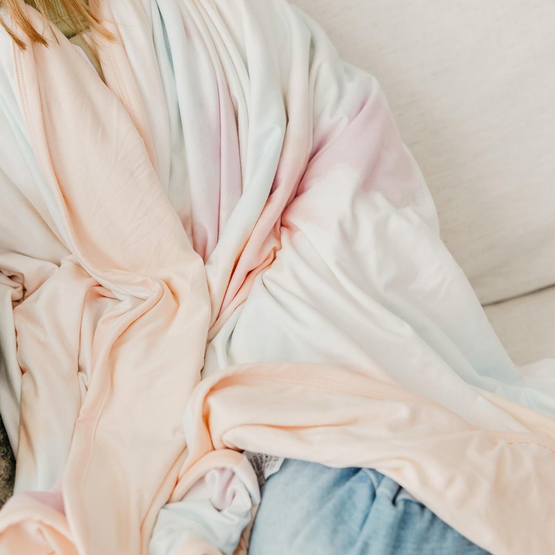 Copper Pearl Jumbo Premium Knit 3 Layer Stretchy Throw Blanket