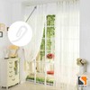 Stadux Curtain Hooks Plastic White Pack of 100, 2.8x1.2cm, Premium