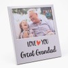 Love You Great Grandad Aluminium Photo Frame 6" 4"