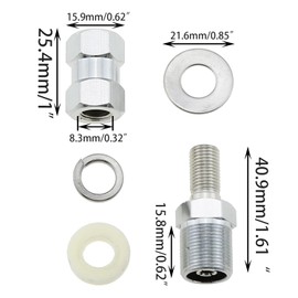 DGZZI 3/8x24 Threads Antenna Stud Mount Adapter S0239 RF Coaxial Connector UHF Antenna Connector Suitable for Tram and Fire Stick Firefly cb Antennas