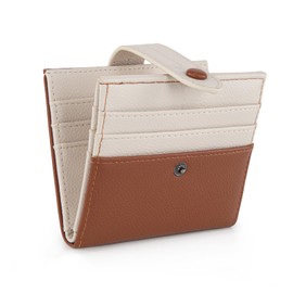 Montana West X Wrangler Brown Wallet for Women Ladies Girls Minimalist Small Cash Wallet With Rfid Lining and Zipper Coin Purse