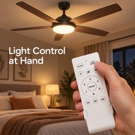 Universal 6-Speed DC Ceiling Fan Remote Control Kit with Receiver and Timer