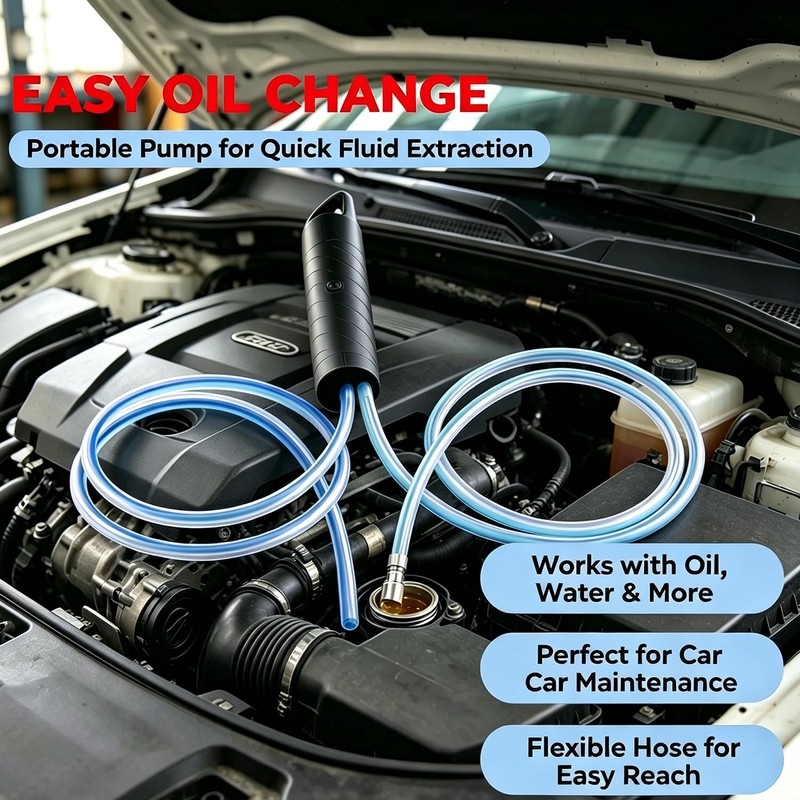 4.5V Engine Oil Pump, Electric Oil Change Fluid Evacuators，Electric Fluid