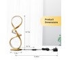 JIOODICH. 2 Pack Table Lamps, LED Touch Dimmable Spiral Desk