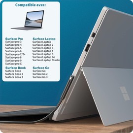 Ladegerät Surface Pro, 65 W, Surface Ladegerät kompatibel mit Surface Pro 3/4/5/6/7/7+/8/9, Surface Laptop 1/2/3/4/5, Surface Book 1/2/3, Surface Go 1/2/3, Surface Laptop Go 1/2/3, Surface Laptop
