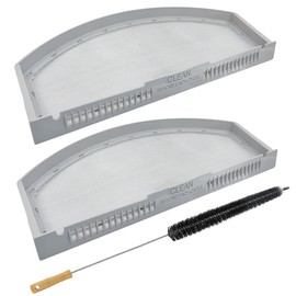 2 Pack WE03X23881 Stainless Steel Dryer Lint Filter Replacement Compatible with GE/Hotpoint GTD42EASJ2WW GTD33EASK0WW GTX22EASK0WW GTD65GBSJ3WS Dryer Lint Screen Trap,Replaces AP6031713 PS11763056
