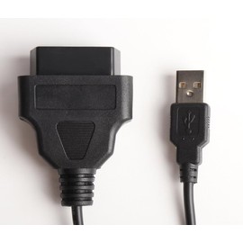 keisnoaja OBD2 Female to USB2.0 Male Cable OBD2 to USB Cable 1M OBD2 Female to USB2.0 Male Cable Car Driving Computer OBD Adapter GPS Power Cable OBD Diagnostic Extension