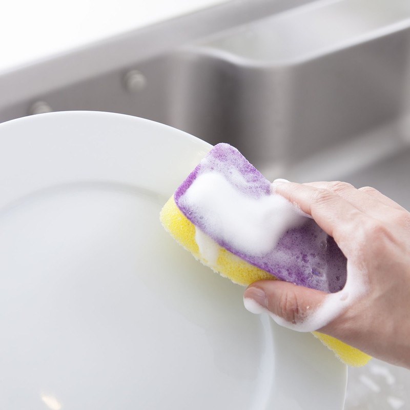 aysén Durable Sponge Thin (approx. 7.2 × 16.5 × 2.1 cm) ky502 