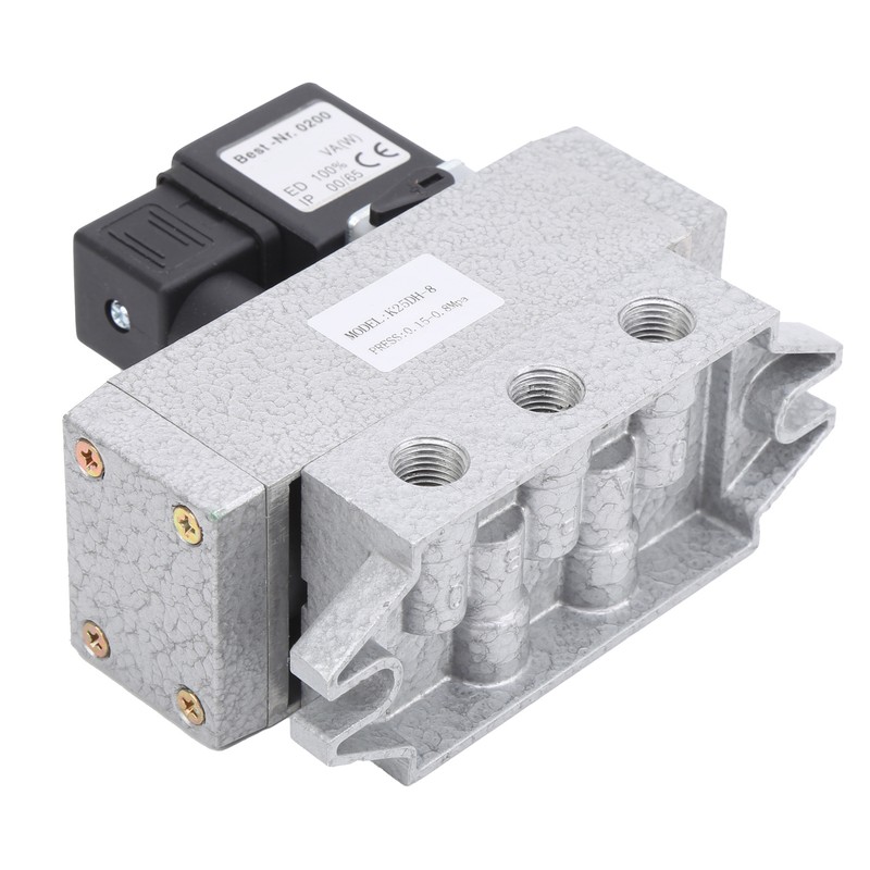 2 Position 5 Way Solenoid Valve Single Electric Control Industrial