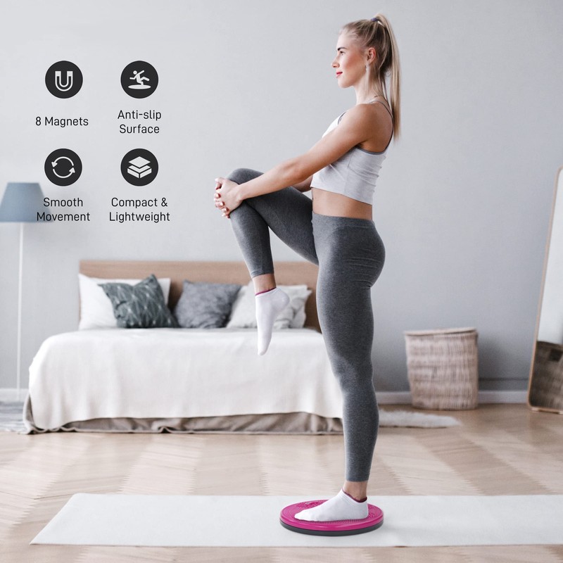 Twisting Waist Disc,Balance Board with Non-Slip Self Fitness Trainer, Aerobic