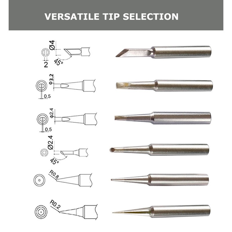 ShineNow ST Soldering Tips for Weller WLC100 SP40 SP40N WP25