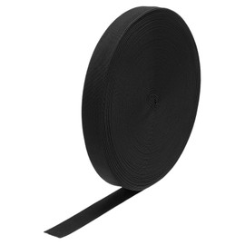 sourcing map Elastic Bands for Sewing 1"(25mm) 50 Yards Black Knit Elastic Spool High Elasticity for Wigs, Waistband, Pants