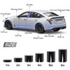 Lypumso Gloss Black Vinyl Wrap for Chrome Delete, 4 Inch