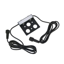 VBLED® Under-Unit Light / 0.2 Watt Light Strip for Outdoor Use with Mounting Plate - 3000 K, IP65 Protection, Aluminium Black - Light Strips for Walls, Steps, Patios (7.5 cm Length) [Energy Class A+]