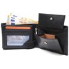 Fa.Volmer® Men's Genuine Leather Wallet with RFID Protection Black