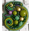 Crystal Art Beadwork kit for Creating Brooch BP-266C Chameleon