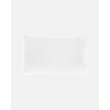 Linen House Augusta 500TC Cotton Sateen Pillowcase, White, Standard