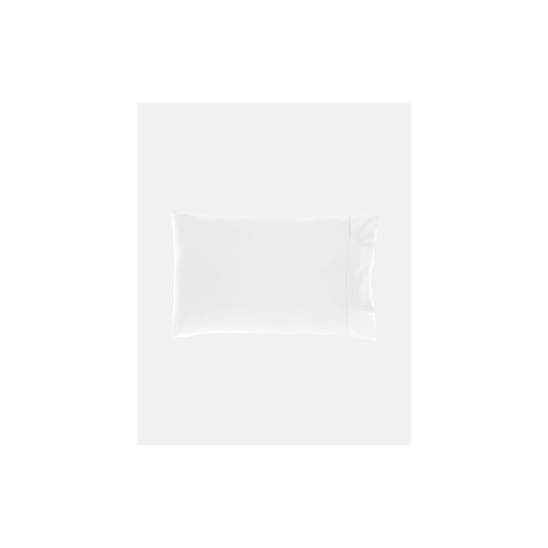 Linen House Augusta 500TC Cotton Sateen Pillowcase, White, Standard