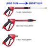 Hourleey Pressure Washer Gun, Red High Power Washer Gun with