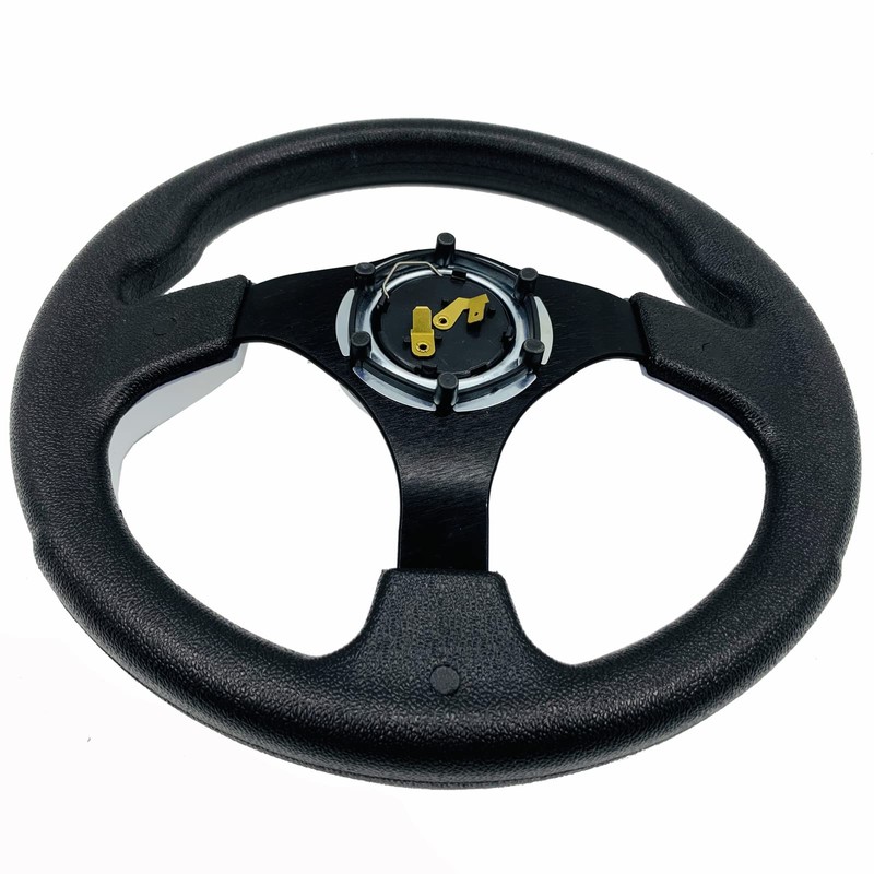 White Golf Cart Steering Wheel with Ergonomic Design Universal Fit