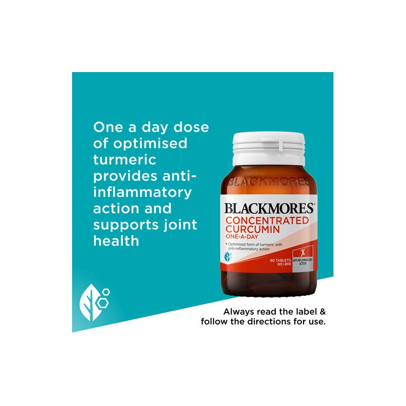 Blackmores Concentrated Curcumin One-A-Day 60 Tablets