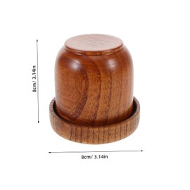 SUPVOX 1 Set Dices Shaker Cup with Lid Dice Rolling Cup for Ktv and Bars Solid Wood Construction Gaming Accessory for Parties and Events with Dices