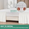 Biscaynebay Wrap Around Bed Skirts with Split Corners for Full