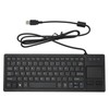 Compact Touch Keyboard, Wired Keyboard with Touchpad, HUB Function, X