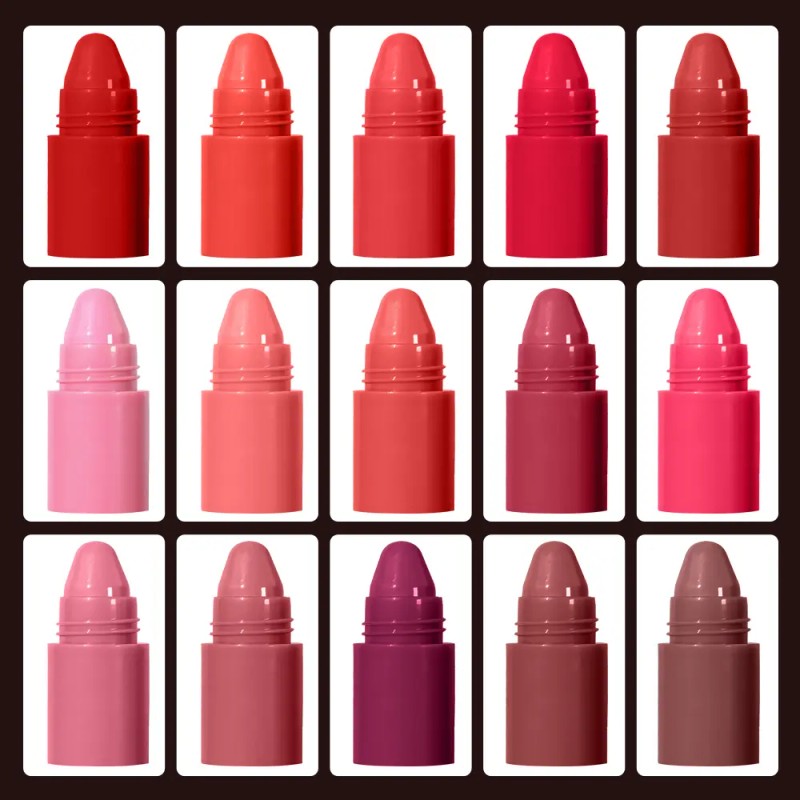Set De Labiales Mate 5 Tonos, Duraderos Y Fáciles De