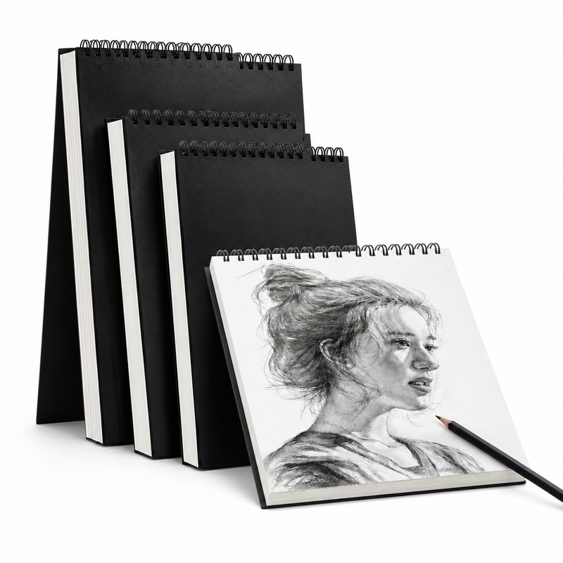 30-Sheet Spiral Sketchbook for Drawing – Thick Paper Art Pad