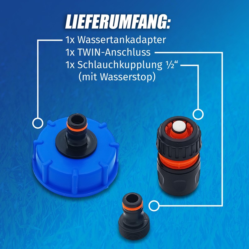 MaJoCompTec® Watertwin Water Tank Filling Adapter | Motorhome Caravan Water