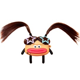 YAKVOOK for AirPods Pro Case,Cute 3D Cartoon Ugly Girl Sausage Mouth AirPods Pro Cover Kawaii Soft Silicone Protective Cover with Keychain Shockproof Charging Case Girls Women for AirPods Pro