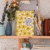 XPH Inspirational Yellow Floral Spiral Notebook, Motivational Floral Journaling Notebooks