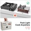 Odoland 7500BTU Camping Butane Stove with Compact Carry Case, CSA