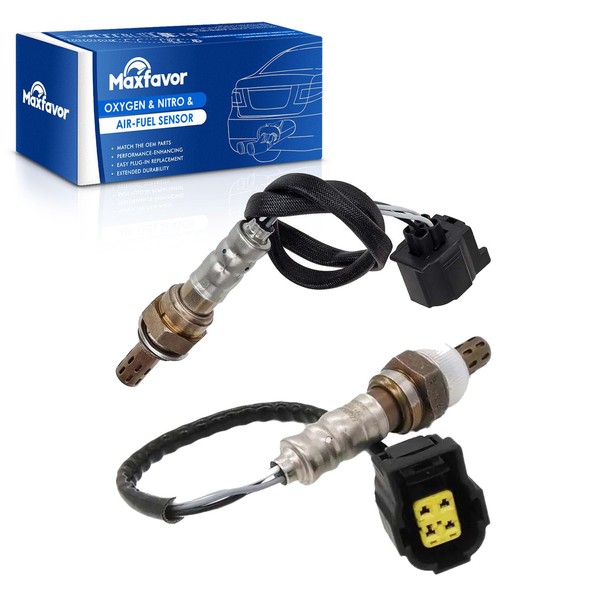 Maxfavor 2Pcs Upstream and Downstream Oxygen O2 Sensor Fit For