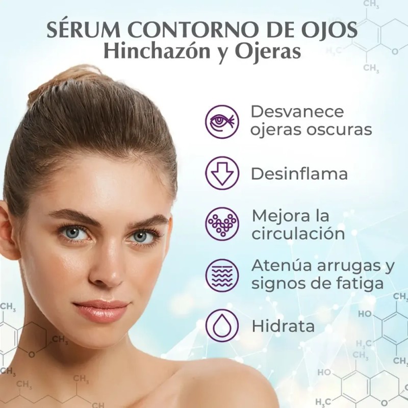 Sérum Ojos Marie d'Argan Ácido Hialurónico Antiedad Bolsa Ojeras